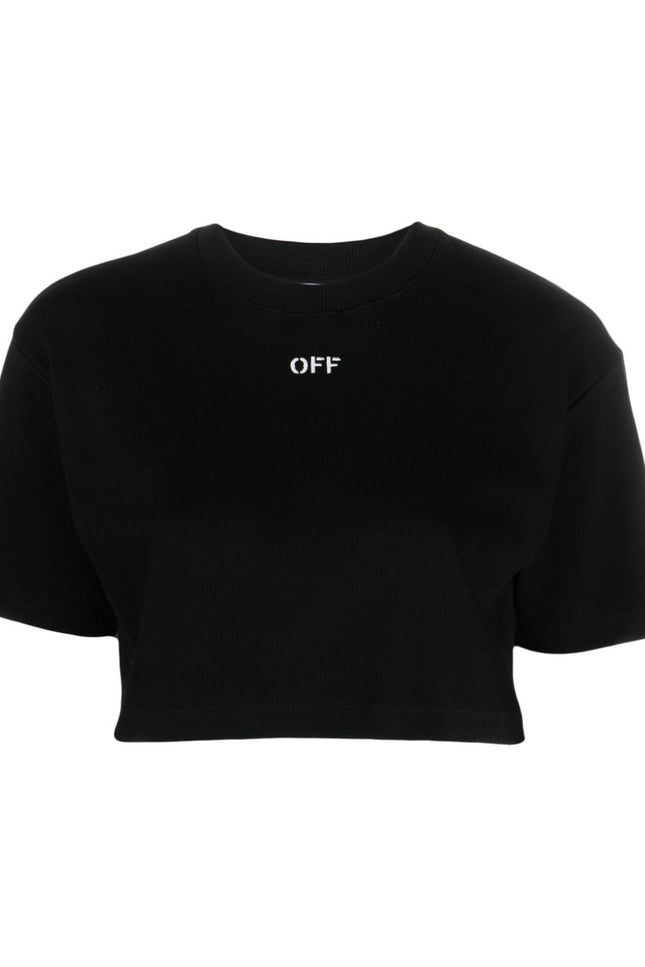 Off White T-shirts and Polos Black