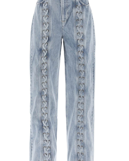 Rotate Jeans Con Dettagli Stringati-Jeans-Rotate-Light blue-27-Urbanheer