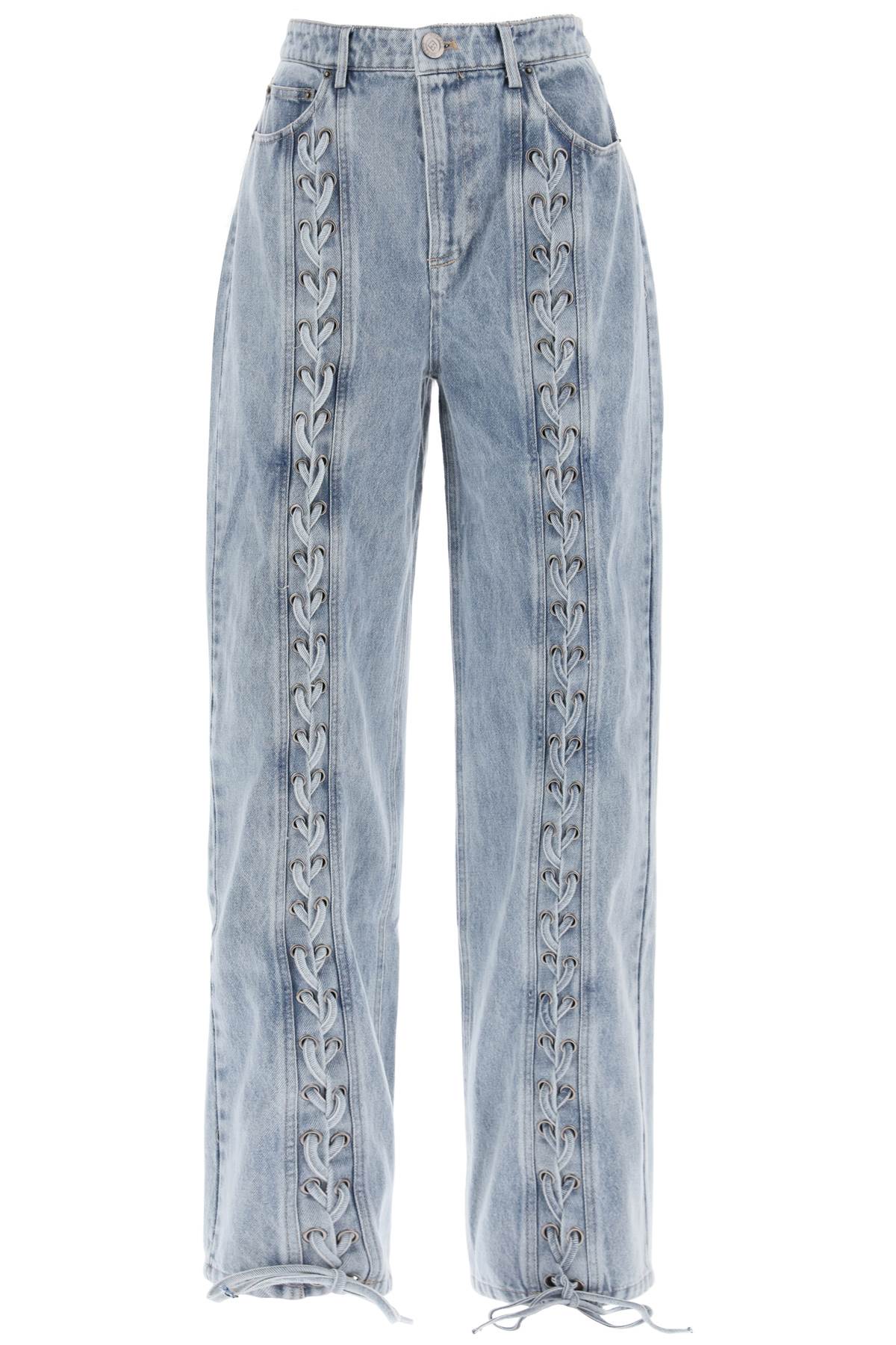 Rotate Jeans Con Dettagli Stringati-Jeans-Rotate-Light blue-27-Urbanheer