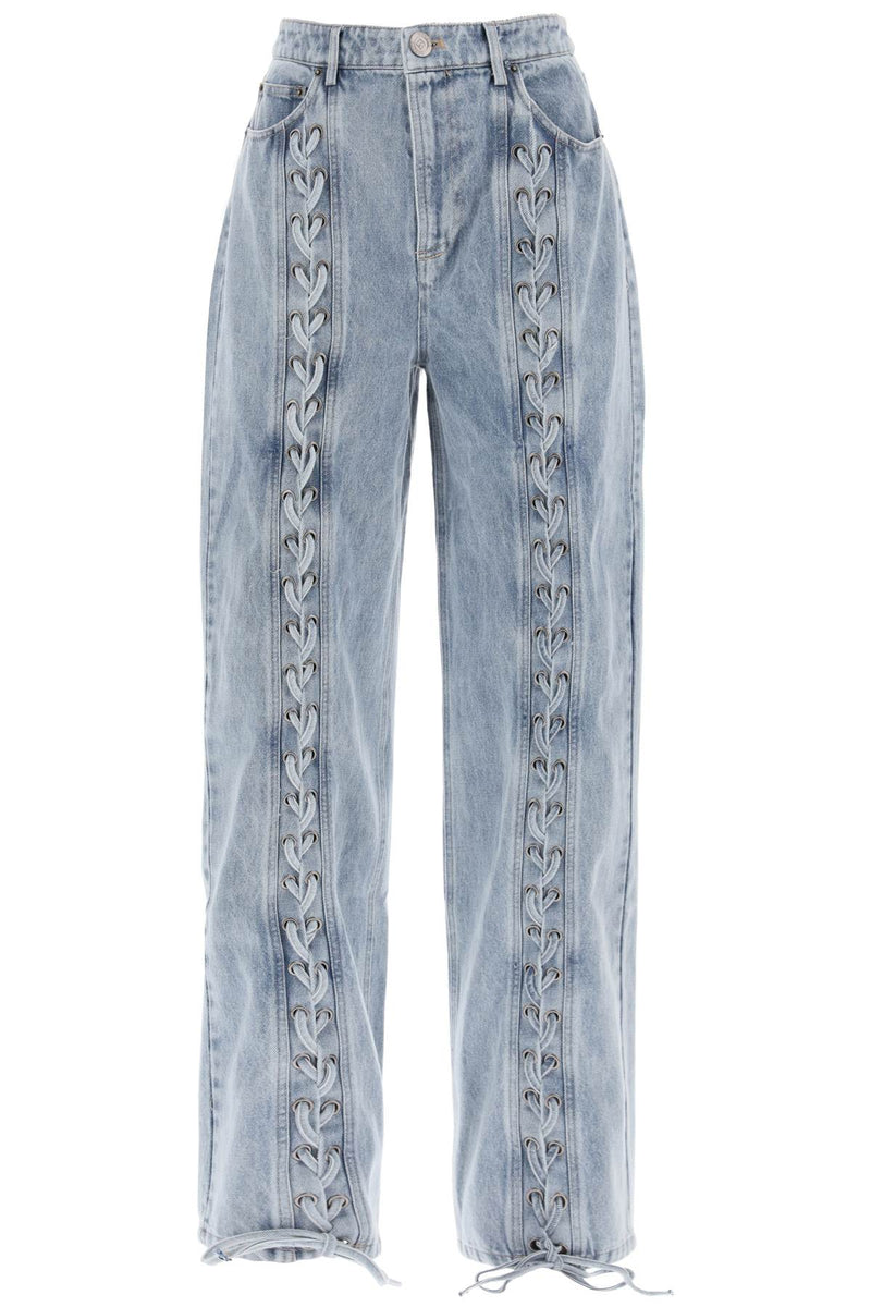 Rotate Jeans Con Dettagli Stringati-Jeans-Rotate-Light blue-27-Urbanheer