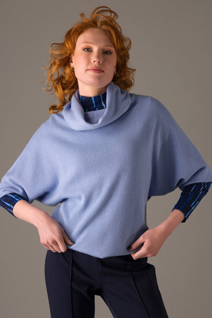 Sapna Knitted Jumper-Jumpers-Yest-Cornflower Blue-4-Urbanheer