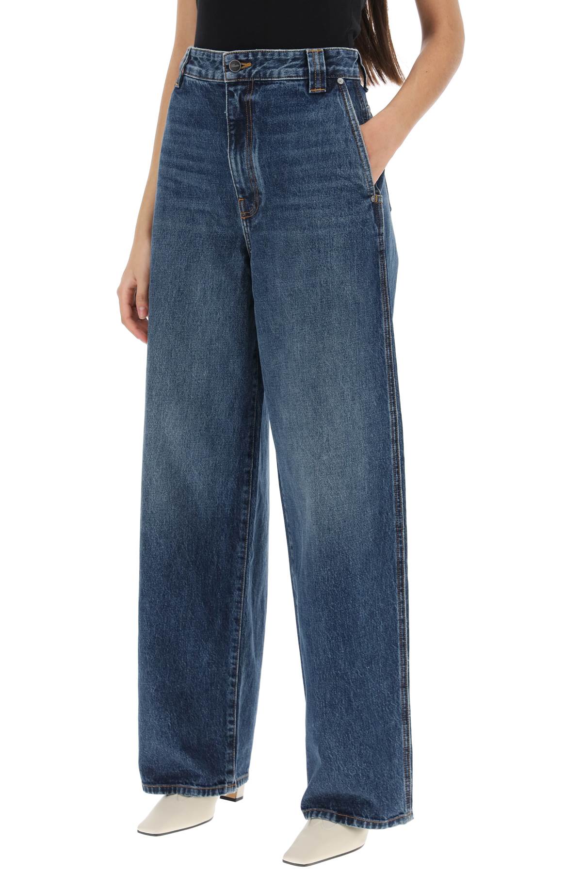 Khaite Bacall Wide Leg Jeans-KHAITE-28-Urbanheer