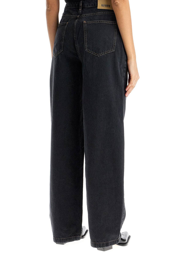 Rotate loose organic denim jeans in