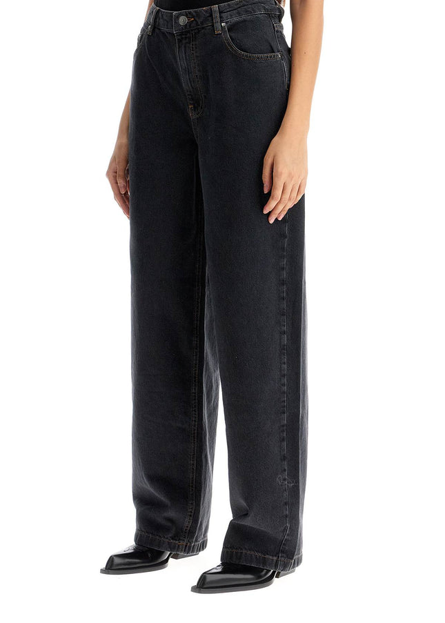 Rotate loose organic denim jeans in