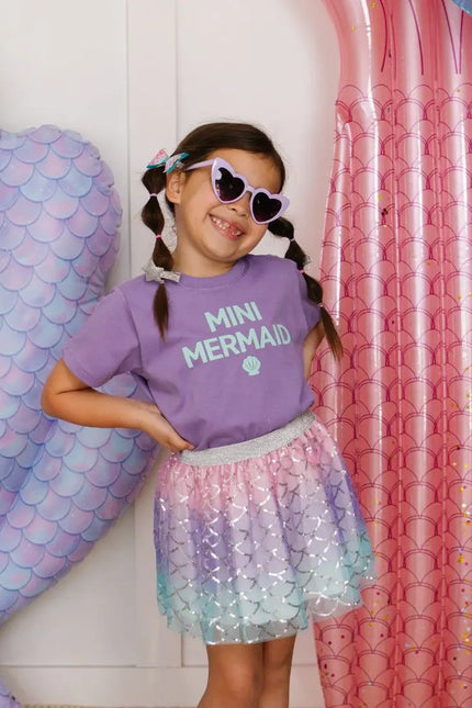 Sparkling Mermaid Tutu - Dress Up Skirt - Kids Summer Tutu-sweet wink-Urbanheer