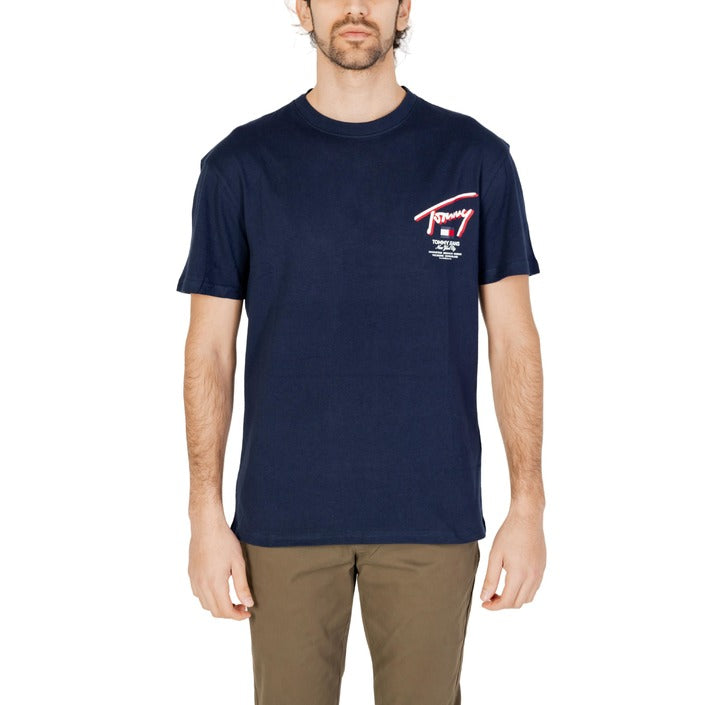 Tommy Hilfiger Jeans Men T-Shirt-Clothing T-shirts-Tommy Hilfiger Jeans-blue-S-Urbanheer