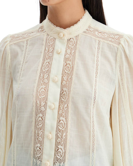 Zimmermann halliday lace-trimmed shirt