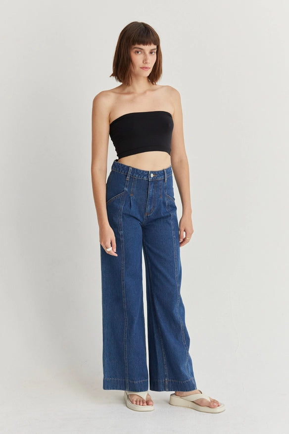 Kate Flare Denim Pants-Pants-Crescent-Urbanheer