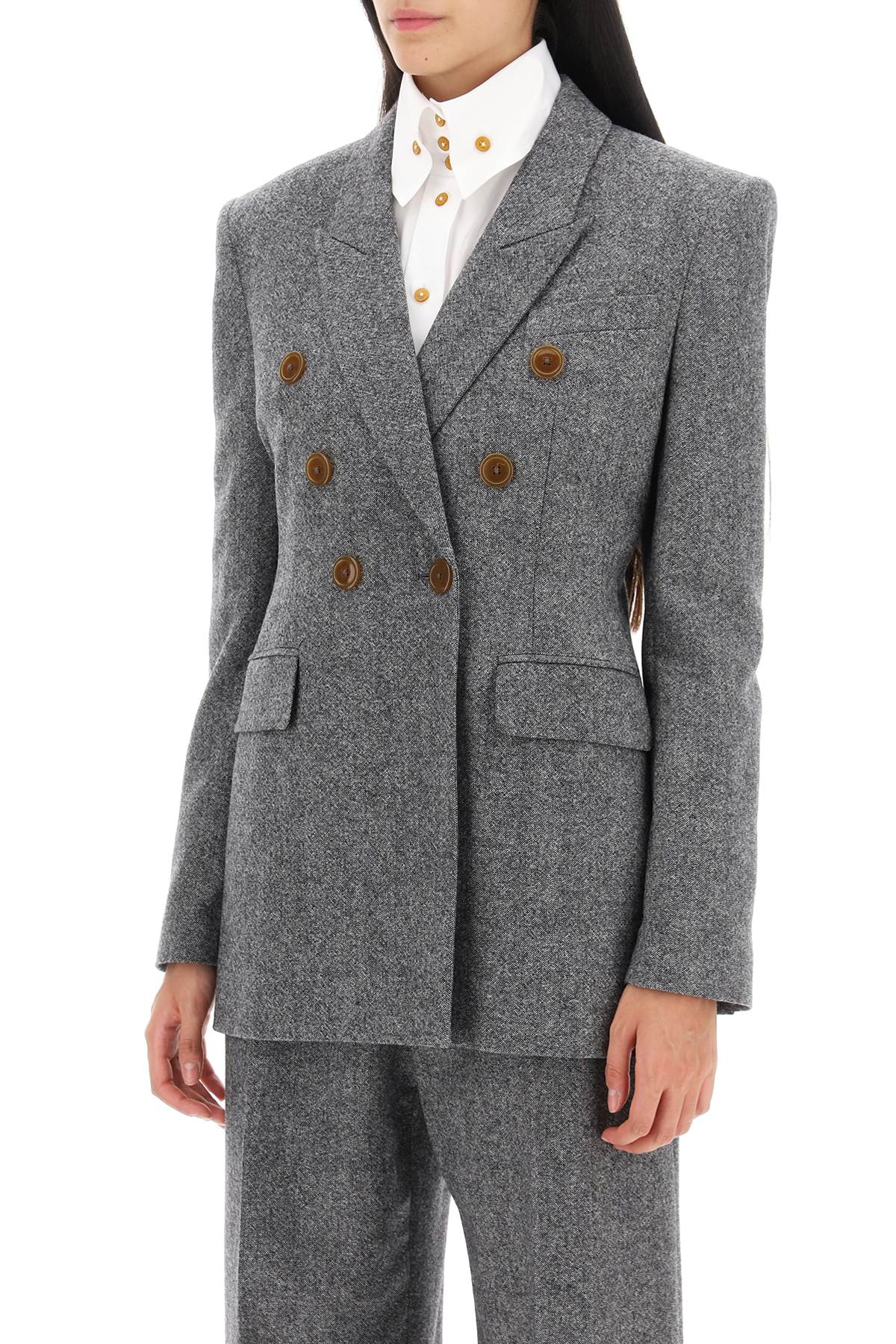 Vivienne Westwood Lauren Jacket In Donegal Tweed-Clothing Women Jackets-Vivienne Westwood-Urbanheer