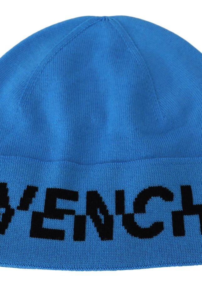 Givenchy Chic Woolen Beanie with Signature Black Logo