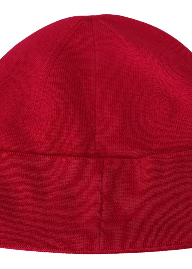 Givenchy Elegant Wool Beanie with Signature Contrast Logo