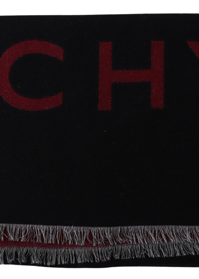 Givenchy Elegant Unisex Wool Silk Blend Scarf