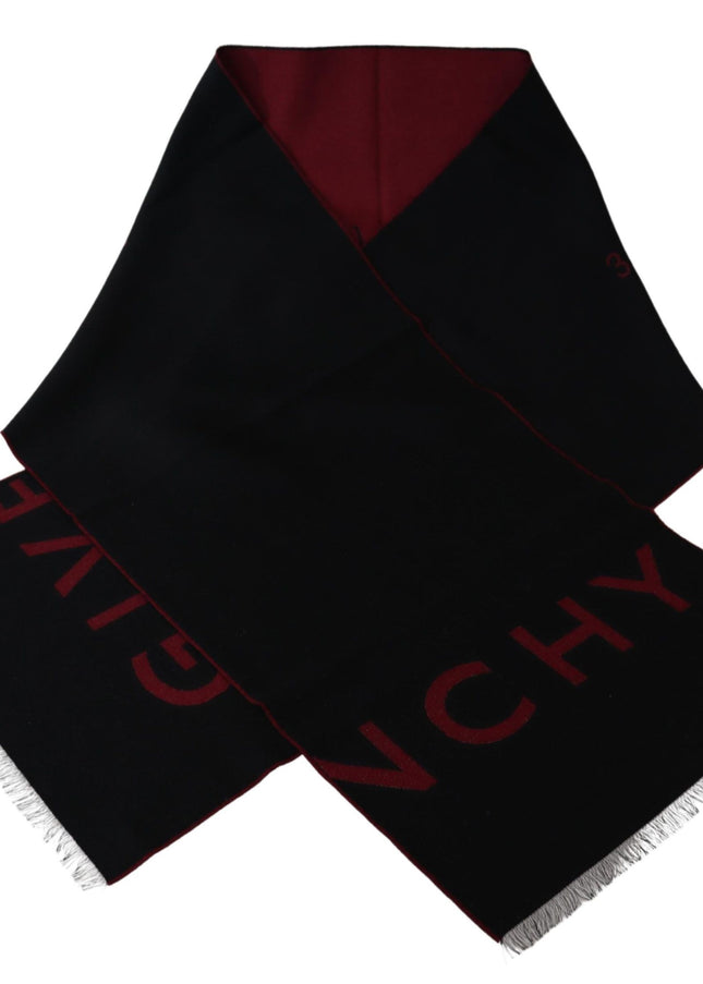 Givenchy Elegant Unisex Wool Silk Blend Scarf