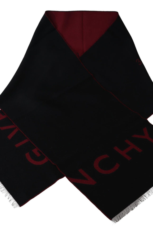 Givenchy Elegant Unisex Wool Silk Blend Scarf