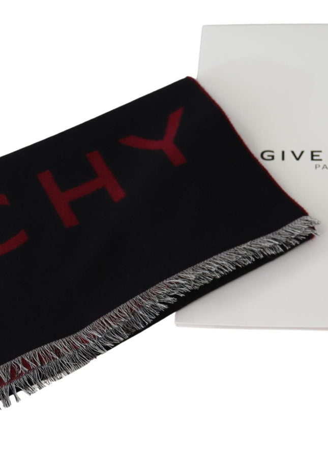 Givenchy Elegant Unisex Wool Silk Blend Scarf