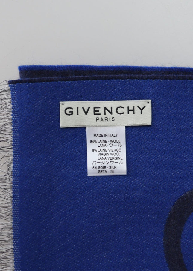 Givenchy Elegant Unisex Wool Silk Blend Scarf