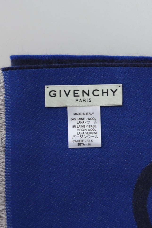 Givenchy Elegant Unisex Wool Silk Blend Scarf