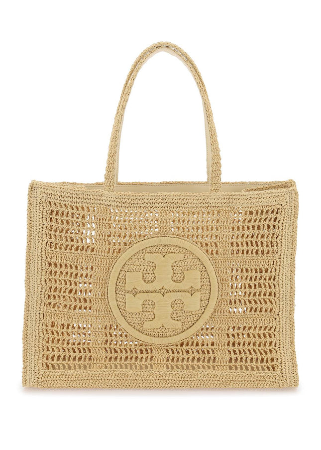 Tory burch ella crochet raffia tote bag in Beige-Bag-TORY BURCH-os-Urbanheer