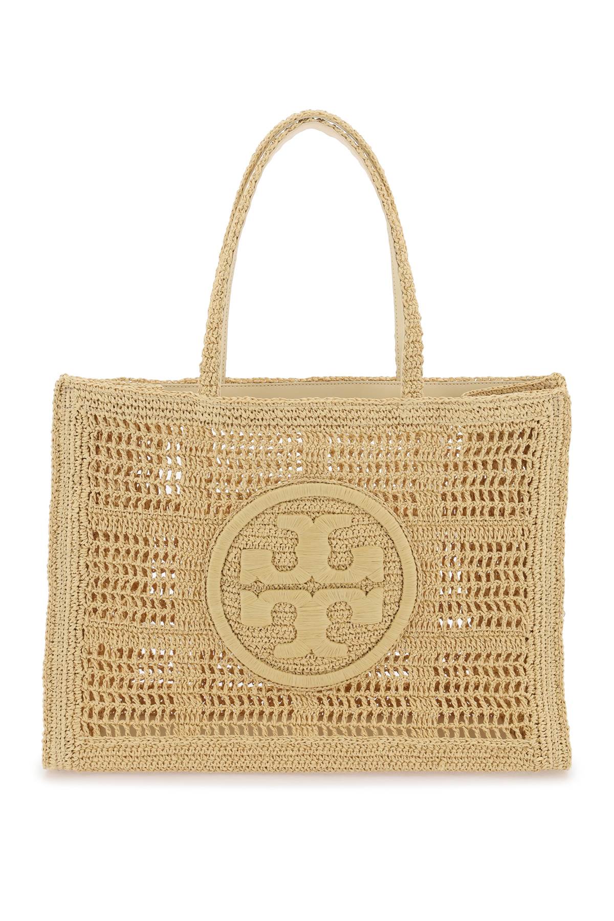 Tory burch ella crochet raffia tote bag in Beige-Bag-TORY BURCH-os-Urbanheer