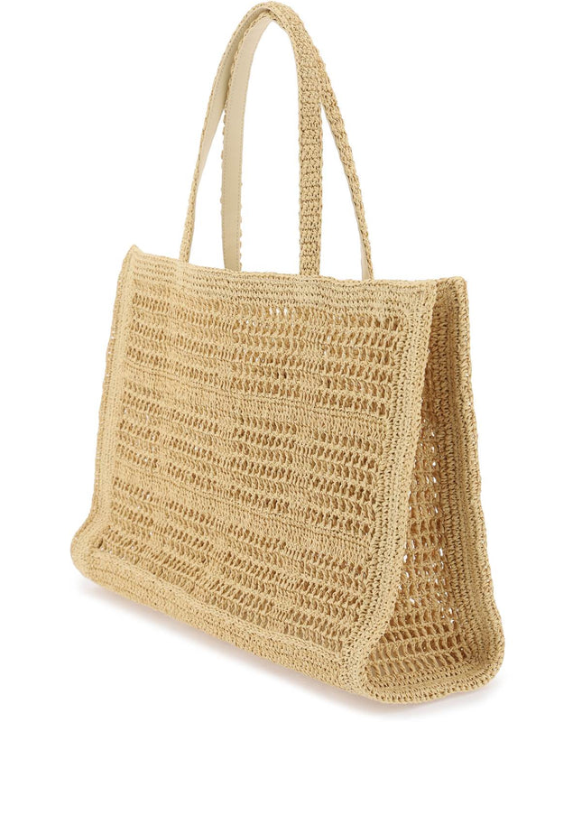 Tory burch ella crochet raffia tote bag in Beige-Bag-TORY BURCH-os-Urbanheer