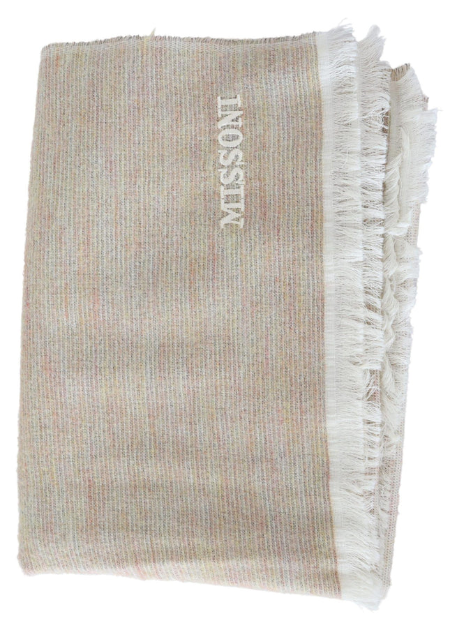 Missoni Elegant Multicolor Wool Scarf with Signature Design