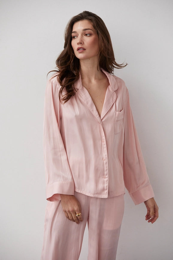 Jules Satin Sleepwear Top-Top-Crescent-Urbanheer