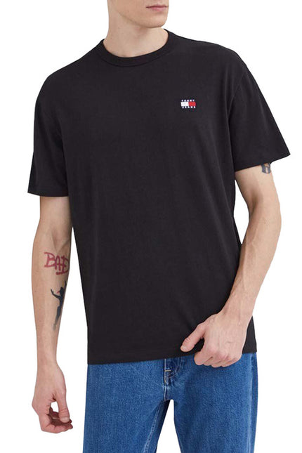 Tommy Hilfiger Jeans Men T-Shirt-Clothing T-shirts-Tommy Hilfiger Jeans-black-S-Urbanheer