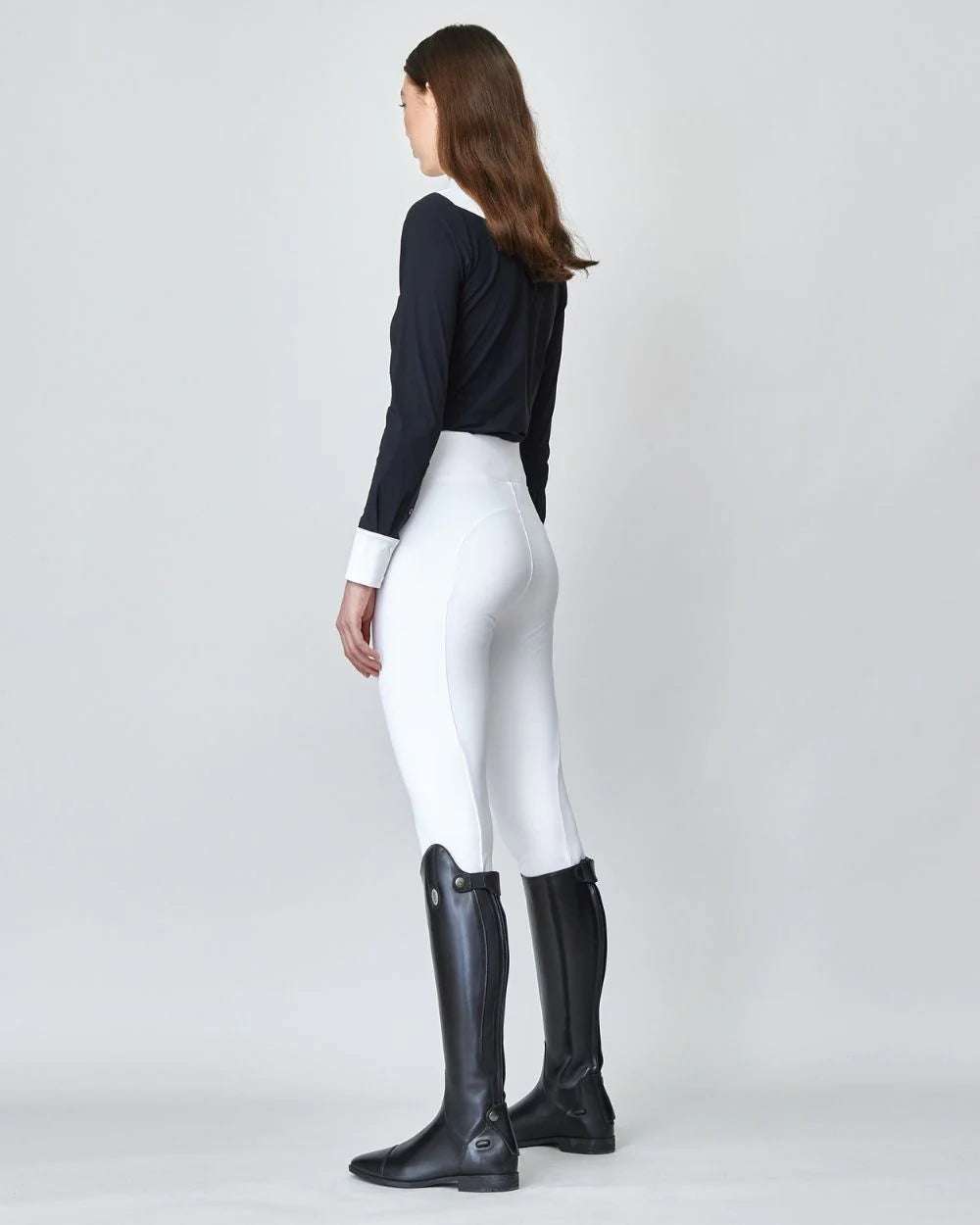 Сompression Pull-On Riding Breeches White-Breeches-Yagya-Urbanheer