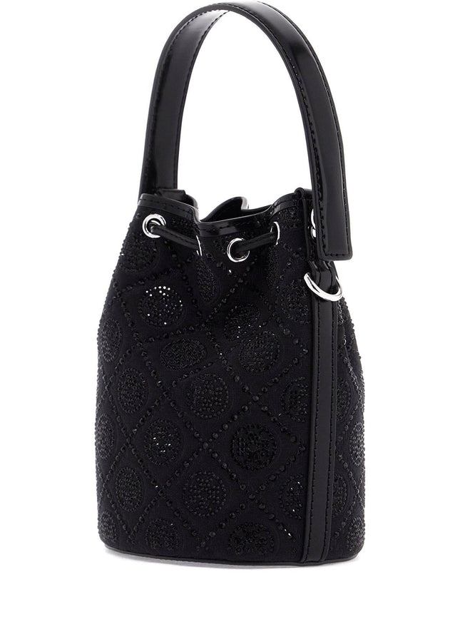 Tory Burch monogram t bucket bag with rhinest