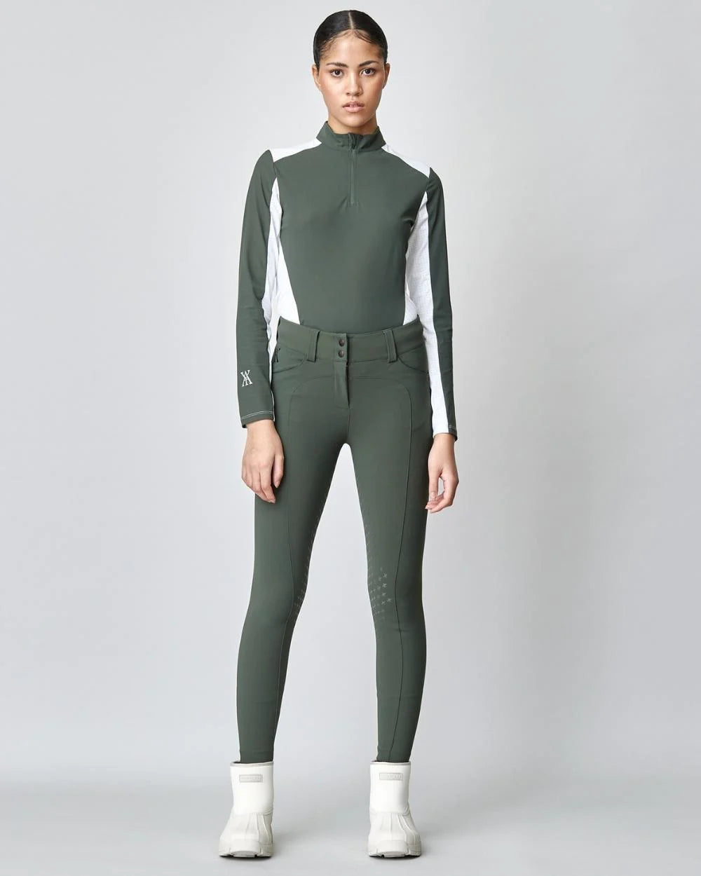 Compression Performance Breeches Green-Breeches-Yagya-Urbanheer