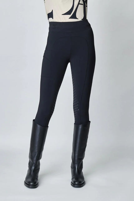 Compression Pull-On Riding Breeches Black-Breeches-Yagya-Urbanheer