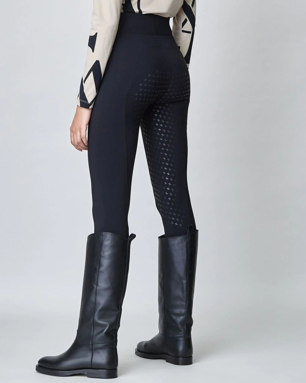 Compression Pull-On Riding Breeches Black-Breeches-Yagya-Urbanheer