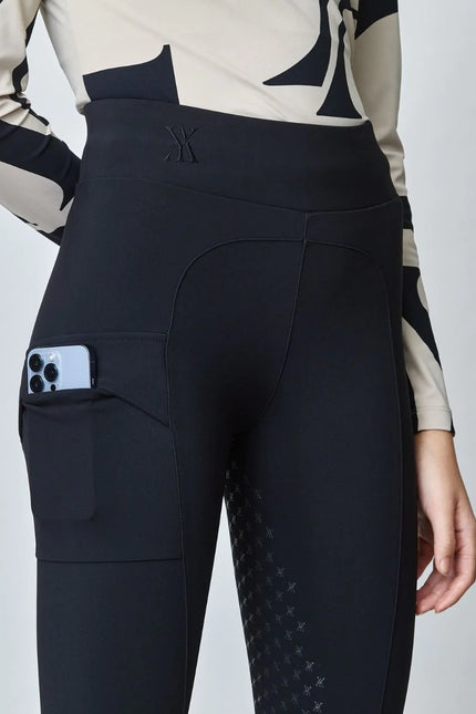 Compression Pull-On Riding Breeches Black-Breeches-Yagya-Black-XXS-Urbanheer