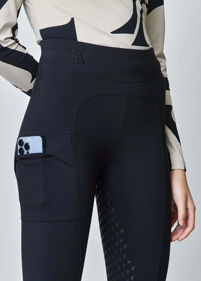 Compression Pull-On Riding Breeches Black-Breeches-Yagya-Black-XXS-Urbanheer