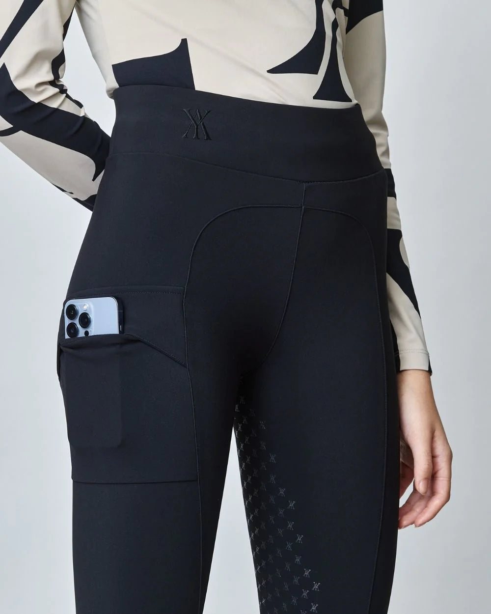 Compression Pull-On Riding Breeches Black-Breeches-Yagya-Black-XXS-Urbanheer