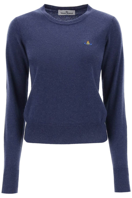 Blue Vivienne Westwood Bea Cardigan With Logo Embroidery-Vivienne Westwood-XS-Urbanheer