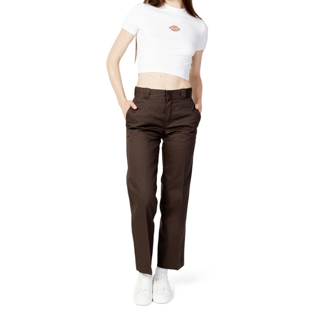 Dickies Women Trousers-Dickies-brown-W24_L28-Urbanheer