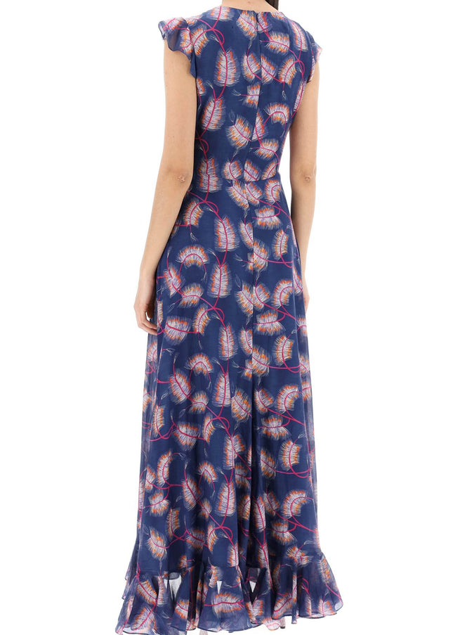 Saloni maxi cotton and silk emma dress.