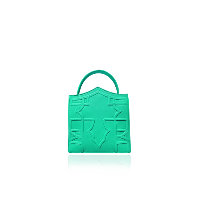 Turquoise Gem-Bag-DELLALUNA-18.5x17x6 cm-Urbanheer