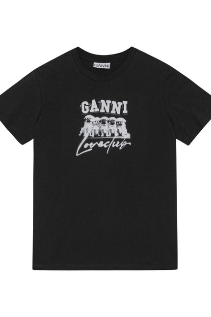 GANNI T-shirts and Polos Black