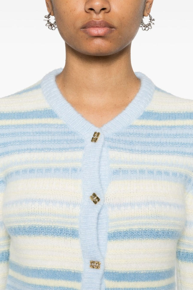 GANNI Sweaters Clear Blue