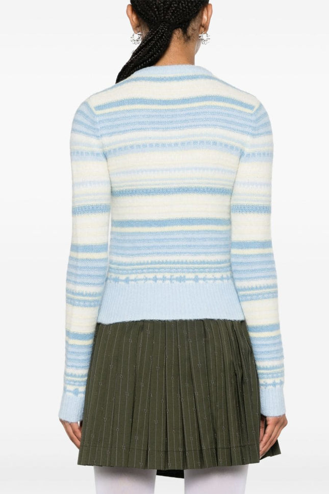 GANNI Sweaters Clear Blue