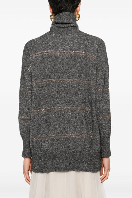 Brunello Cucinelli Sweaters Grey