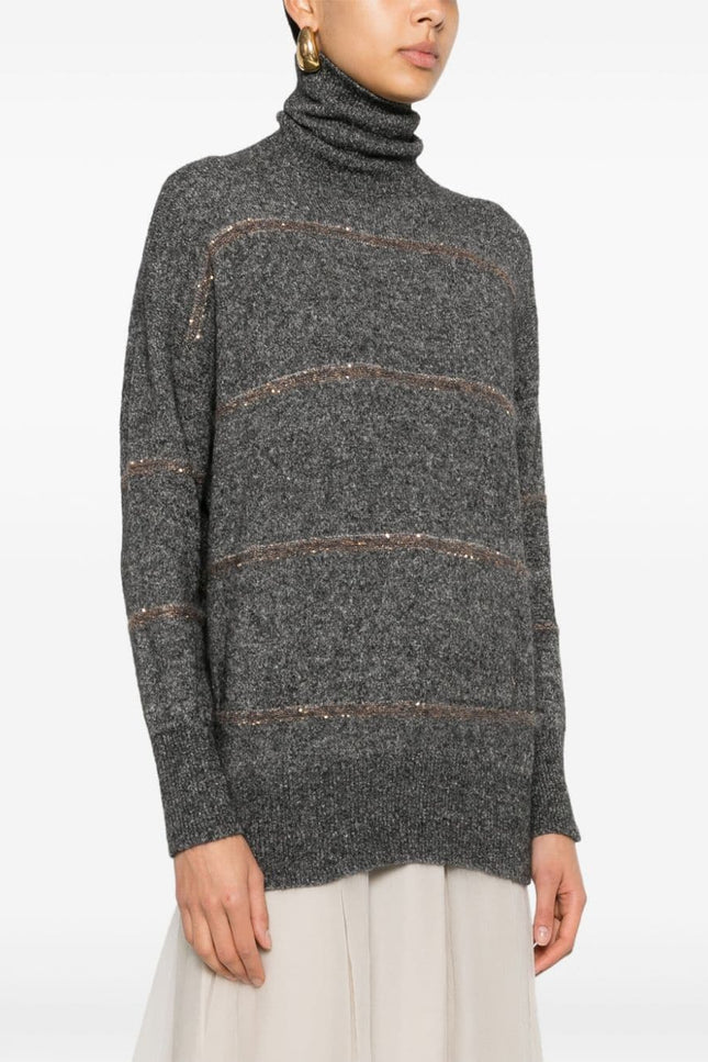 Brunello Cucinelli Sweaters Grey