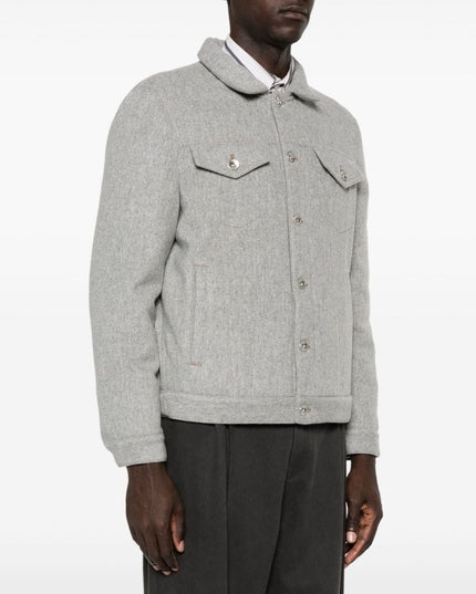 Brunello Cucinelli Coats Light Grey