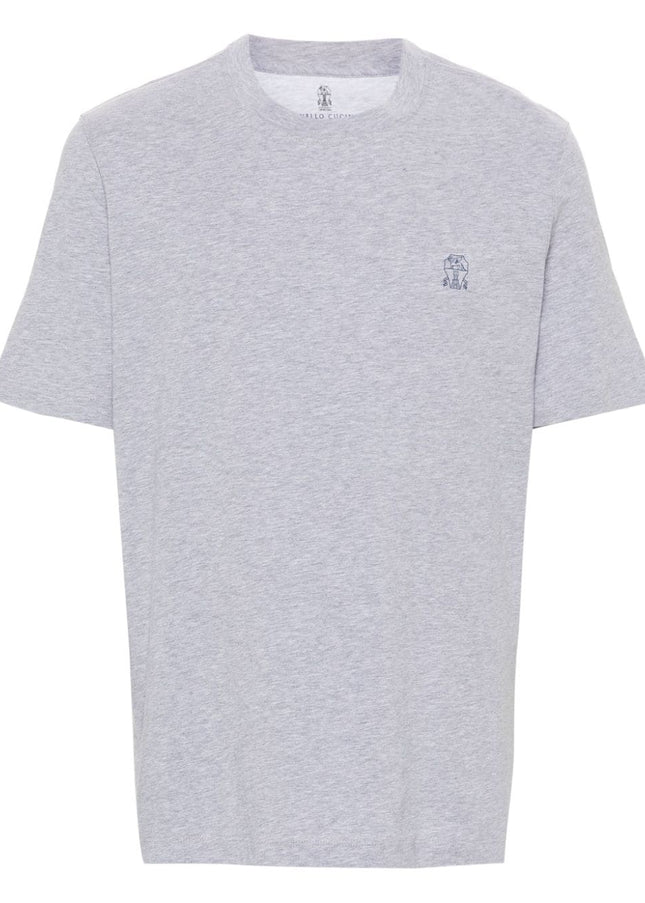 Brunello Cucinelli T-shirts and Polos Grey