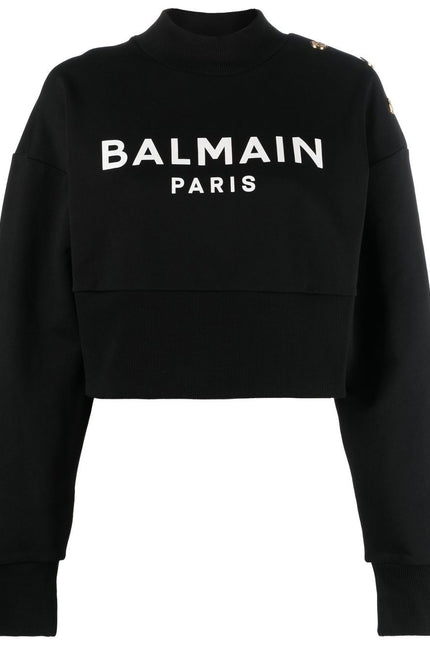 Balmain Sweaters Black