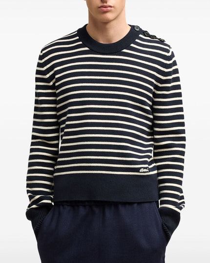 Ami Paris Sweaters Blue