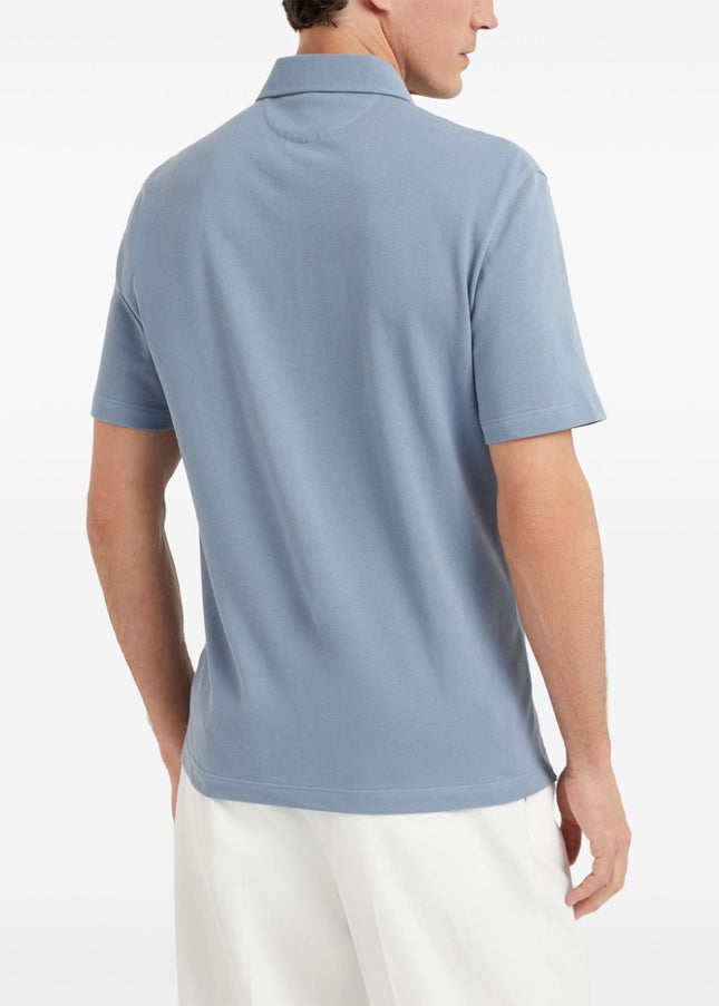 Brunello Cucinelli T-shirts and Polos Clear Blue