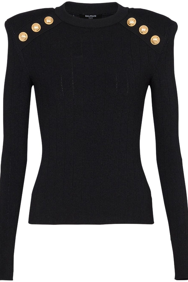 Balmain Sweaters Black